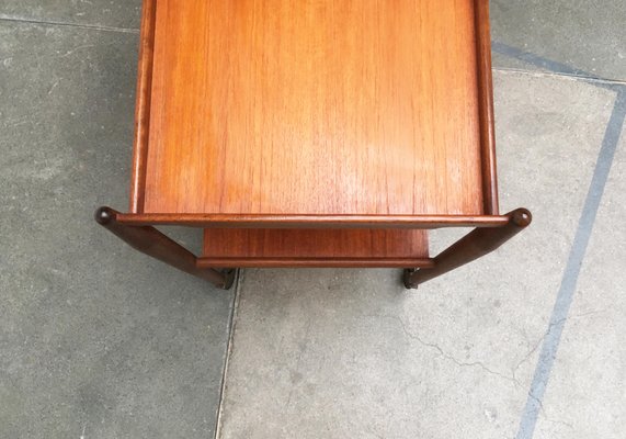 Mid-Century Teak Serving Cart-UAH-872474