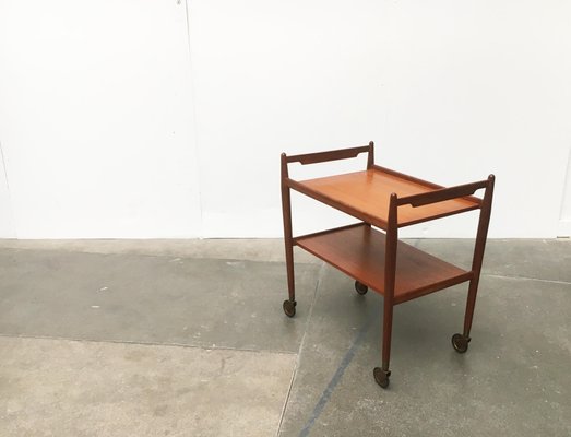 Mid-Century Teak Serving Cart-UAH-872474