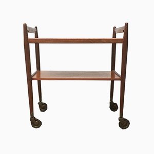 Mid-Century Teak Serving Cart-UAH-872474