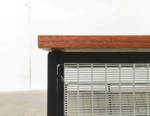 Mid-Century Teak Side Table with Magazine Holder-UAH-864917