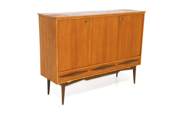 Mid-Century Teak Sideboard, Sweden, 1950s-GEK-1328105