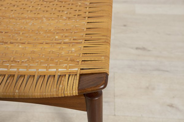 Mid-Century Teak Stool by Sigfrid Omann for Ølholm Furniture Factory, 1950s-NIT-1292141