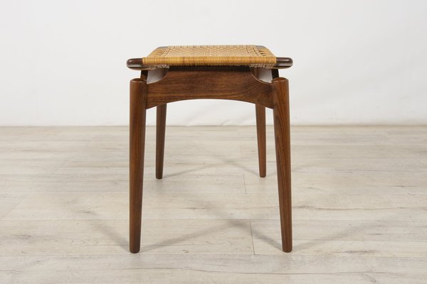 Mid-Century Teak Stool by Sigfrid Omann for Ølholm Furniture Factory, 1950s-NIT-1292141