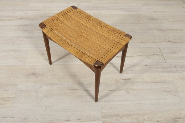 Mid-Century Teak Stool by Sigfrid Omann for Ølholm Furniture Factory, 1950s-NIT-1292141