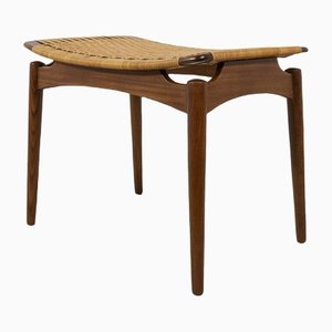 Mid-Century Teak Stool by Sigfrid Omann for Ølholm Furniture Factory, 1950s-NIT-1292141