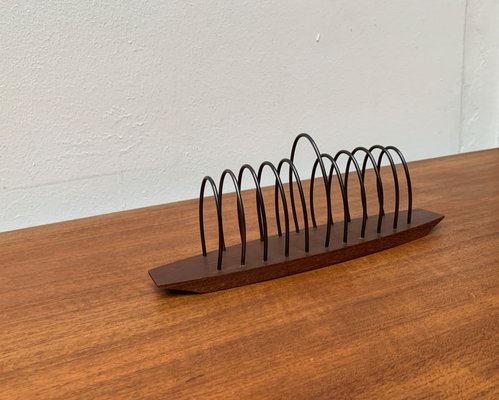 Mid-Century Teak Toast Holder, 1960s-UAH-1365934