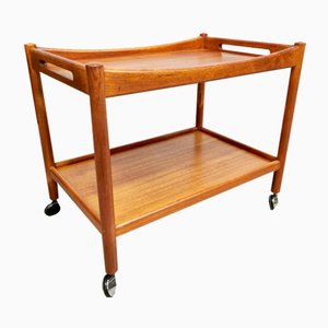 Mid-Century Teak Trolley Bar Cart by Andreas Tuck for Hans Wegner-BW-1263000