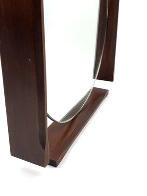 Mid-Century Teak Vanity Mirror, Italy, 1960s-TXN-1730015