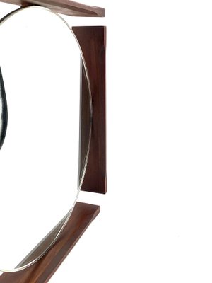 Mid-Century Teak Vanity Mirror, Italy, 1960s-TXN-1730015