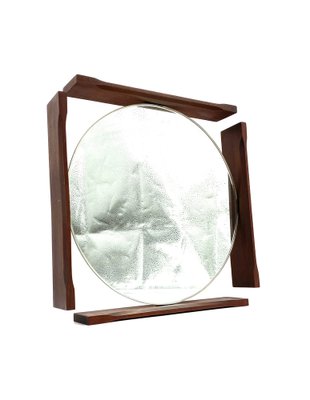 Mid-Century Teak Vanity Mirror, Italy, 1960s-TXN-1730015