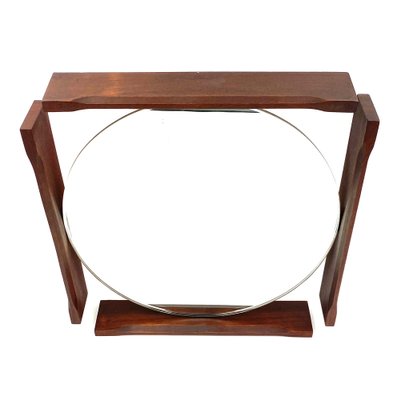 Mid-Century Teak Vanity Mirror, Italy, 1960s-TXN-1730015