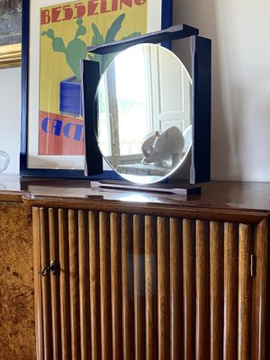 Mid-Century Teak Vanity Mirror, Italy, 1960s-TXN-1730015