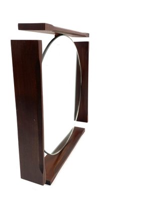 Mid-Century Teak Vanity Mirror, Italy, 1960s-TXN-1730015