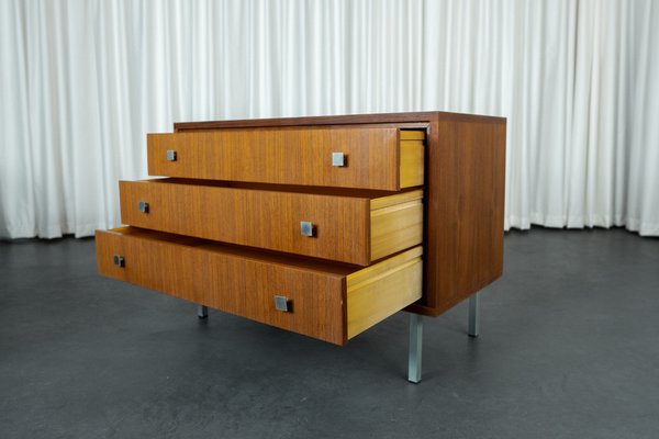 Mid-Century Teak Veneer Commode-PMQ-1820980