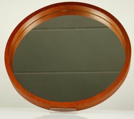 Mid-Century Teak Wall Mirror from Münchner Zierspiegel Manufaktur-FUP-727697