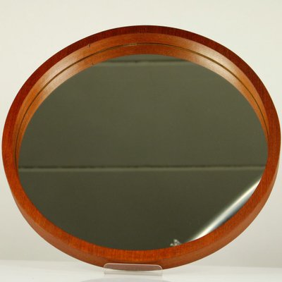 Mid-Century Teak Wall Mirror from Münchner Zierspiegel Manufaktur-FUP-727697