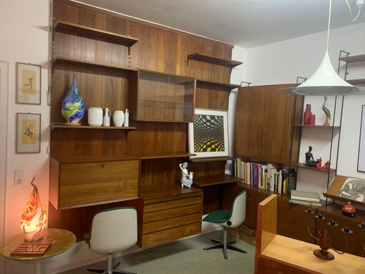 Mid-Century Teak Wall Unit by Poul Cadovius for Cado-PYR-593902