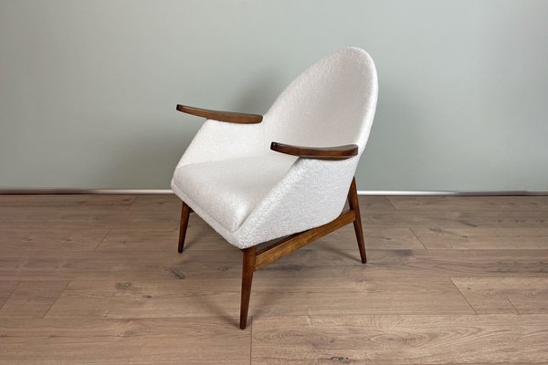 Mid-Century Teddy White Armchair, 1960s-HDN-1732863