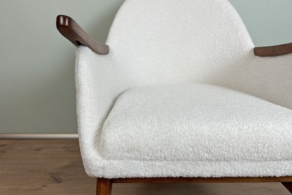 Mid-Century Teddy White Armchair, 1960s-HDN-1732863