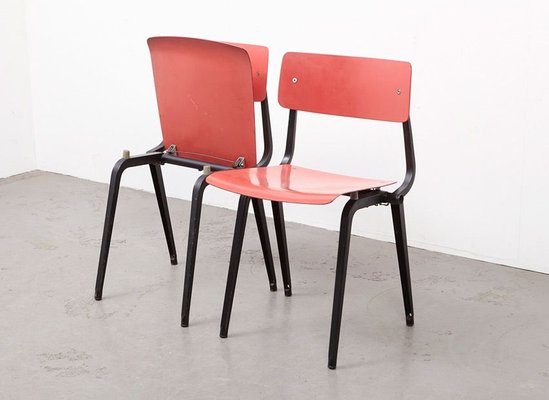 Mid-Century Theatre Revolt Foldable Chairs by Friso Kramer for Ahrend De Cirkel, Set of 2-BPT-767723