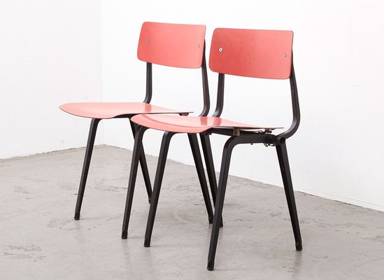 Mid-Century Theatre Revolt Foldable Chairs by Friso Kramer for Ahrend De Cirkel, Set of 2-BPT-767723