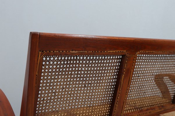 Mid-Century Three-Seater Sofa Bench in Teak, 1950s-ZQ-1770606