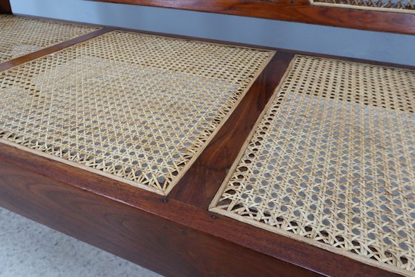 Mid-Century Three-Seater Sofa Bench in Teak, 1950s-ZQ-1770606