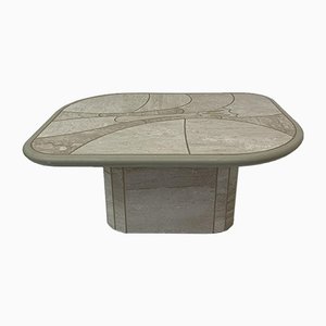 Mid-Century Travertine Coffee Table, 1970s-BGP-991932