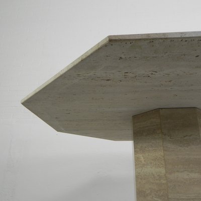 Mid-Century Travertine Dining Table, 1970s-TL-1767733