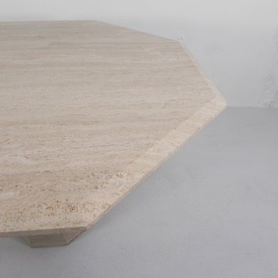 Mid-Century Travertine Dining Table, 1970s-TL-1767733