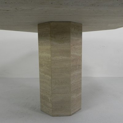 Mid-Century Travertine Dining Table, 1970s-TL-1767733