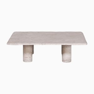 Mid-Century Travertine Table by Angelo Mangiarotti for Up & Up-JRP-1178463