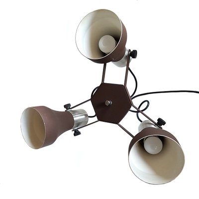 Mid-Century Triple Pendant Lamp, 1970s-NUX-581562