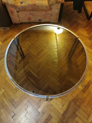 Mid-Century Tubular Chrome Coffee Table, 1960s-OXJ-1764736