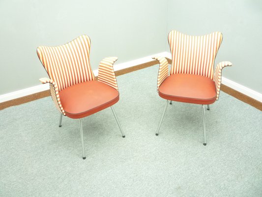 Mid-Century Tubular Steel Armchairs from Fröscher, 1950s, Set of 2-UG-1286800