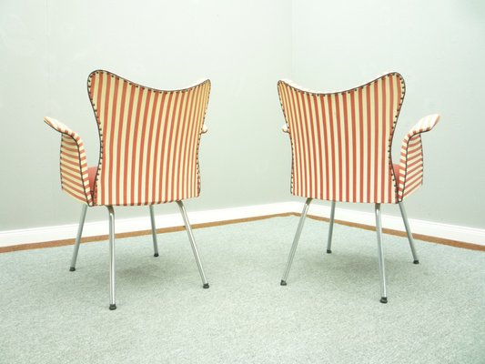 Mid-Century Tubular Steel Armchairs from Fröscher, 1950s, Set of 2-UG-1286800