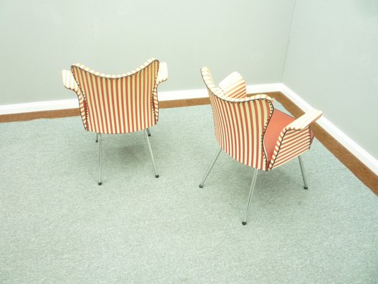 Mid-Century Tubular Steel Armchairs from Fröscher, 1950s, Set of 2-UG-1286800