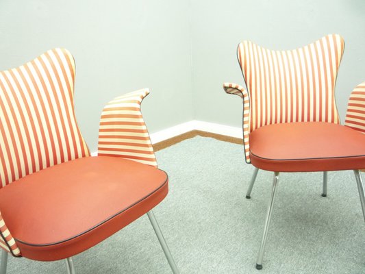 Mid-Century Tubular Steel Armchairs from Fröscher, 1950s, Set of 2-UG-1286800