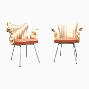 Mid-Century Tubular Steel Armchairs from Fröscher, 1950s, Set of 2-UG-1286800