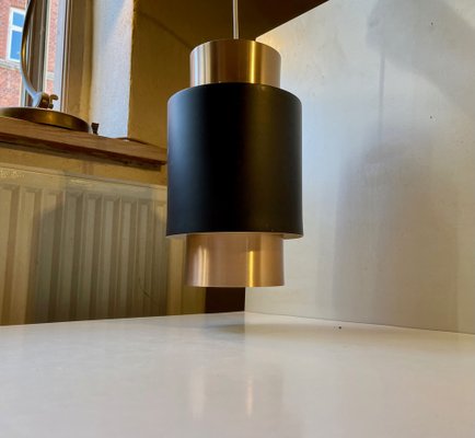 Mid-Century Tunic Copper Pendant Lamp by Jo Hammerborg for Fog & Mørup, 1960s-LCR-1320000