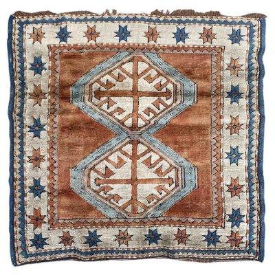 Mid-Century Turkish Kars Square Rug-YMM-1195079