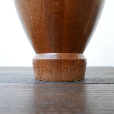 Mid-Century Turned Wood Vase by Maurice Bonami-JRP-702557