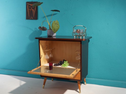 Mid-Century TV Cabinet with Bar, Germany, 1960s-DHT-1703854