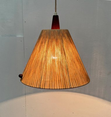 Mid-Century Type 324 Teak Pendant Lamp from Temde, 1960s-UAH-1720889