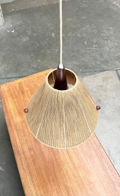 Mid-Century Type 324 Teak Pendant Lamp from Temde, 1960s-UAH-1720889