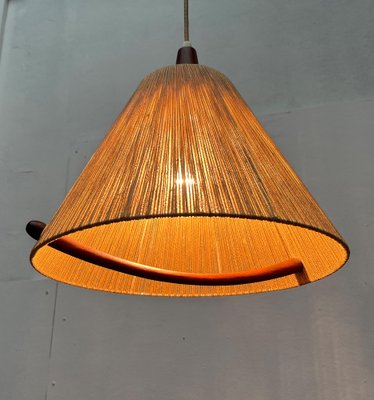 Mid-Century Type 324 Teak Pendant Lamp from Temde, 1960s-UAH-1720889