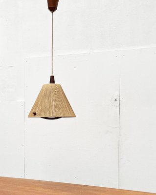 Mid-Century Type 324 Teak Pendant Lamp from Temde, 1960s-UAH-1720889