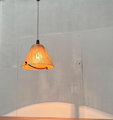 Mid-Century Type 324 Teak Pendant Lamp from Temde, 1960s-UAH-1720889