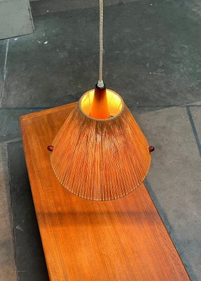 Mid-Century Type 324 Teak Pendant Lamp from Temde, 1960s-UAH-1720889