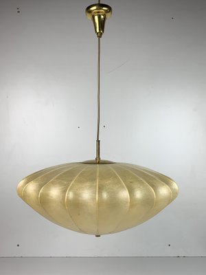 Mid-Century UFO Cocoon Hanging Lamp with Brass by Achille Castiglioni, 1960s-BHG-2014800